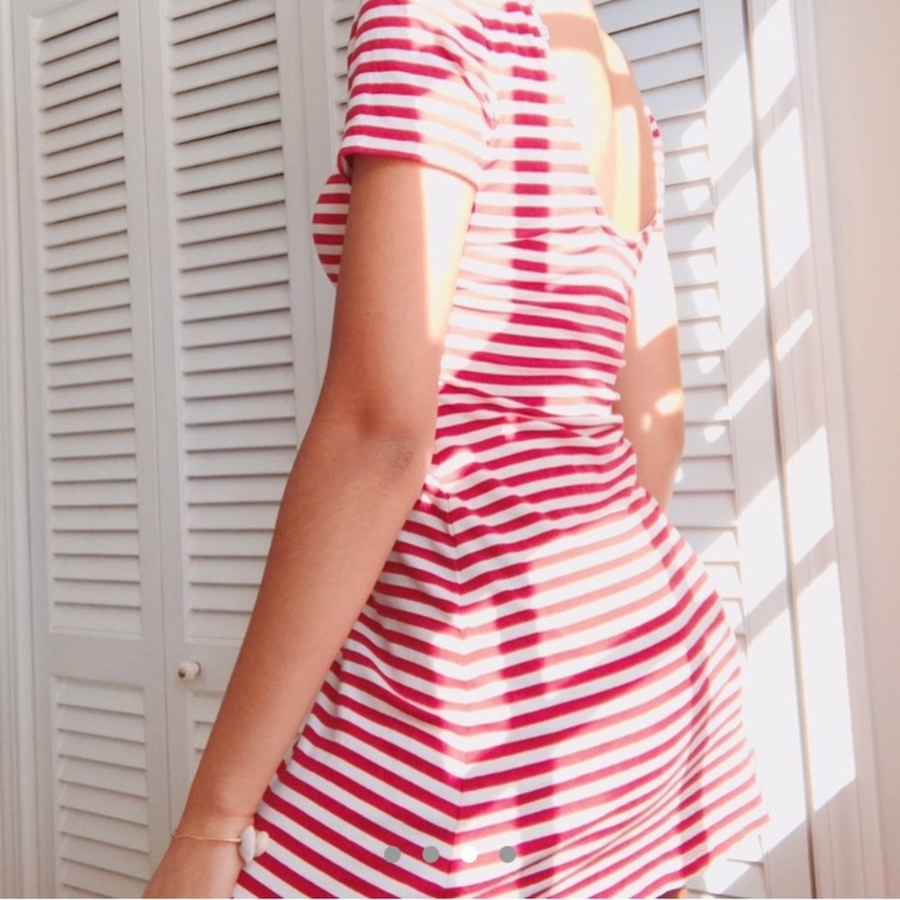 STRIPED MINI DRESS - Picture 3 of 4